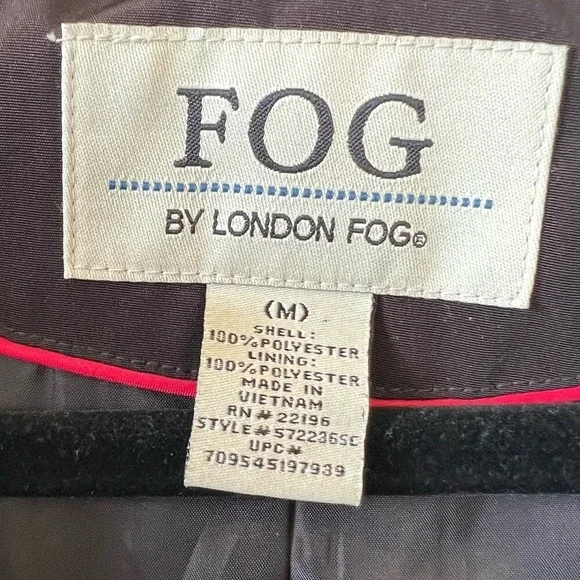 London Fog Trench Coat Women M Brown Removable Hood Lightweight Classic Neutral - Picture 3 of 13